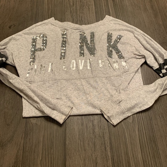 PINK sequin long sleeve shirt - Picture 1 of 1